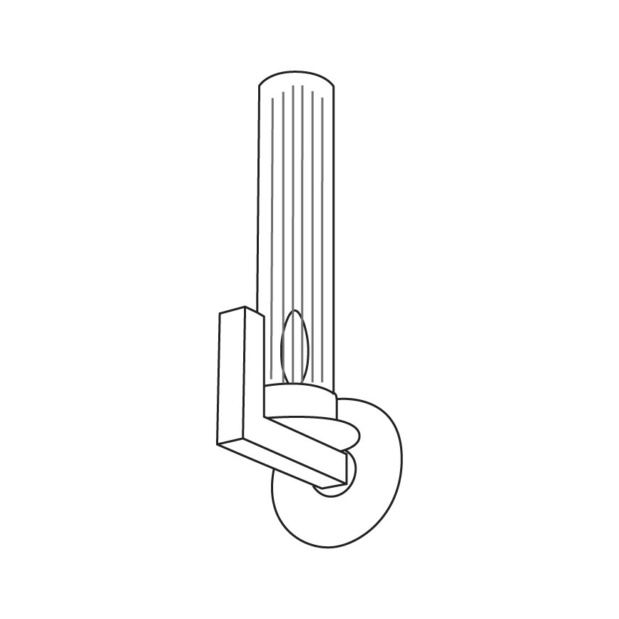 Kolarz 6009.60160 - Lámpara de pared RAGGIO 1xE14/25W/230V cromo mate