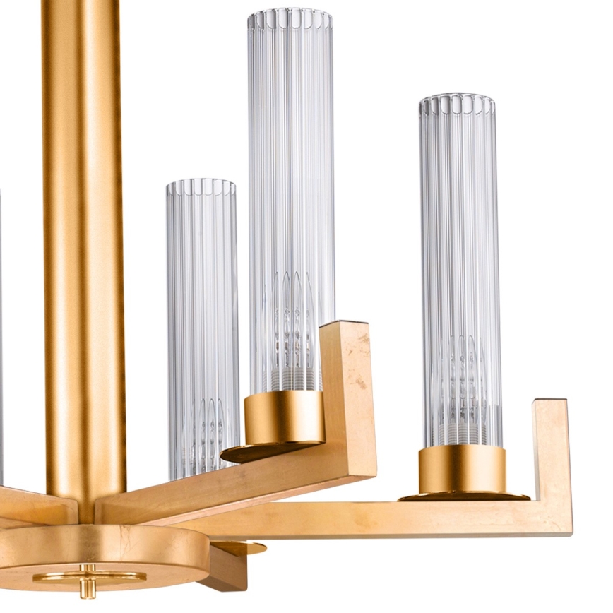 Kolarz 6009.80630 - Lámpara colgante con cadena RAGGIO 6xE14/25W/230V oro 24K