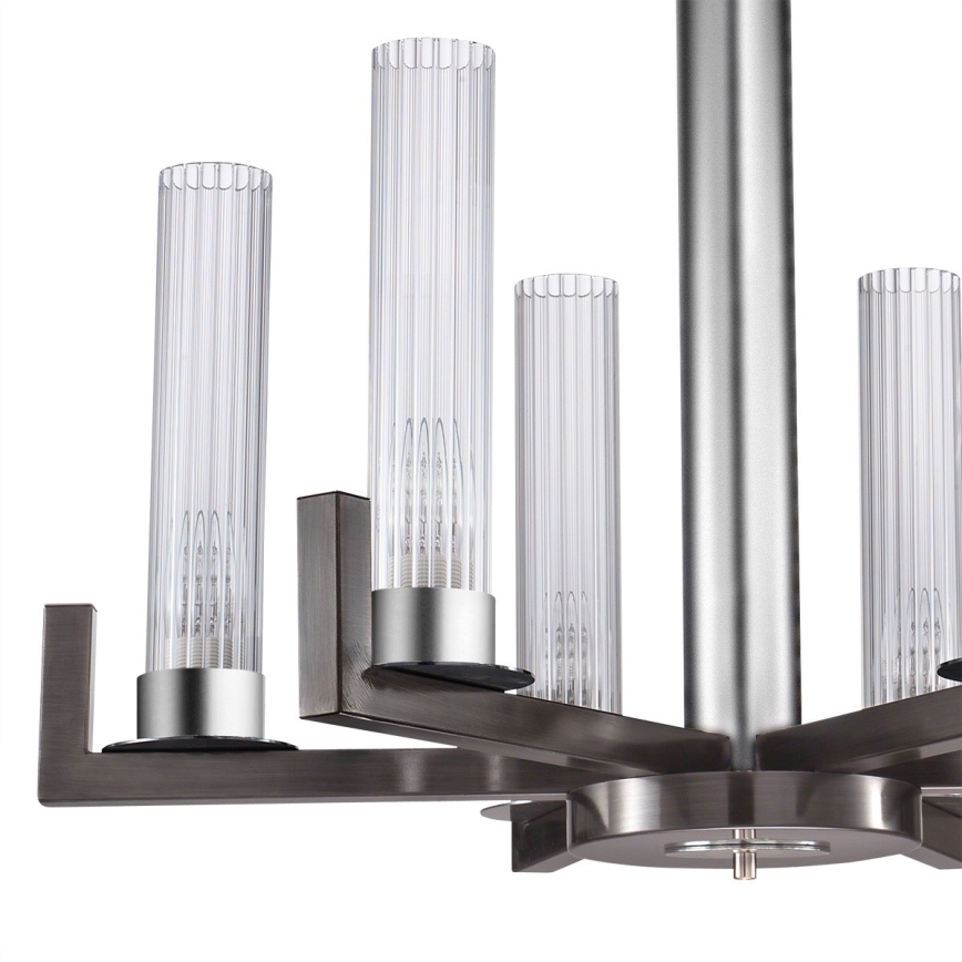 Kolarz 6009.80660 - Lámpara de araña con cadena RAGGIO 6xE14/25W/230V cromo mate