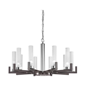 Kolarz 6009.81060 - Lámpara colgante en cadena RAGGIO 10xE14/25W/230V cromo mate