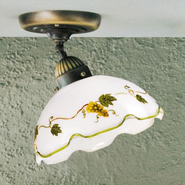 Kolarz 731.10.110 - Lámpara de techo de superficie NONNA 1xE27/75W/230V Ø 20 cm, color vino