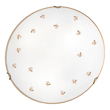 Kolarz 731.12.4.160 - Aplique de pared NONNA 2xE27/60W/230V Ø 40 cm con motivos florales en oro rosa