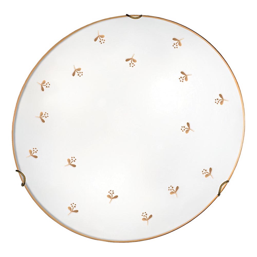 Kolarz 731.12.4.160 - Aplique de pared NONNA 2xE27/60W/230V Ø 40 cm con motivos florales en oro rosa