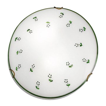 Kolarz 731.12.4.21 - Plafón NONNA 2xE27/60W/230V diá. 40 cm verde