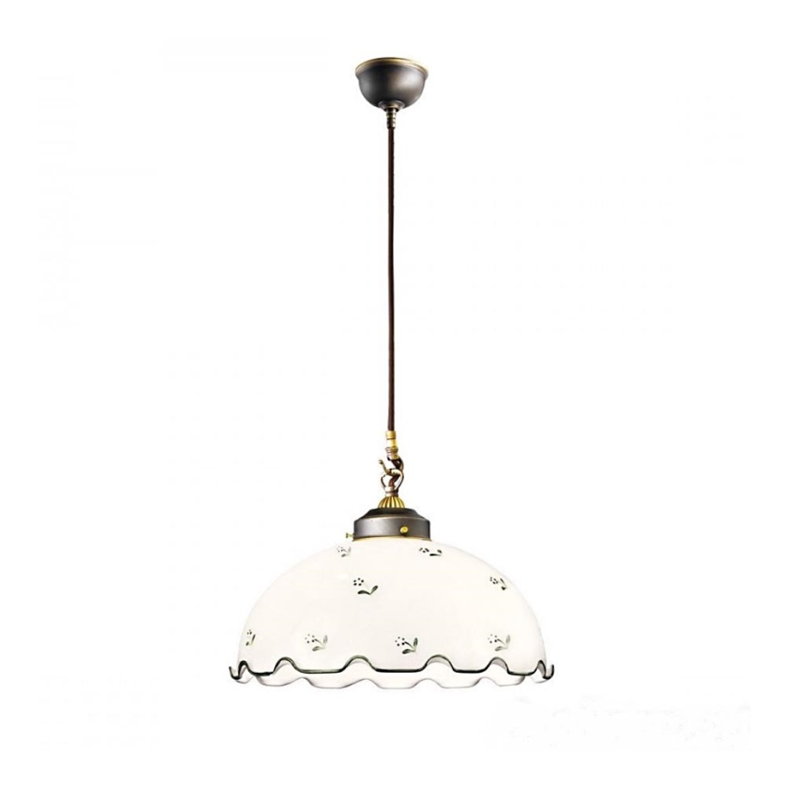 Kolarz 731.30.21 - Lámpara de araña en ristra NONNA 1xE27/75W/230V verde