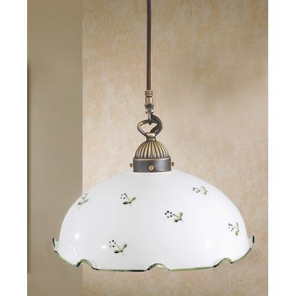 Kolarz 731.30.21 - Lámpara de araña en ristra NONNA 1xE27/75W/230V verde