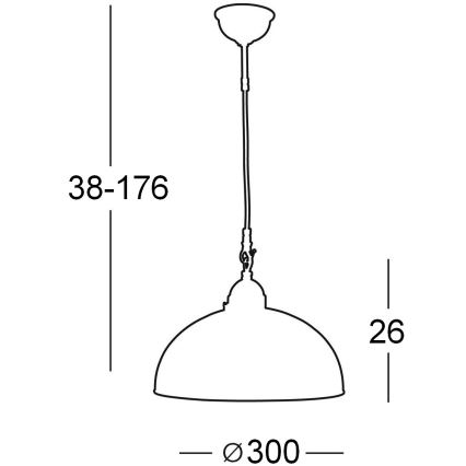 Kolarz 731.30.26 - Lámpara de araña en ristra NONNA 1xE27/75W/230V verde