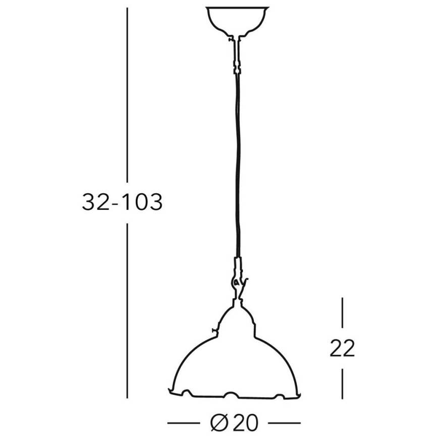 Kolarz 731.30.53 - Lámpara de araña de cable NONNA 1xE27/75W/230V