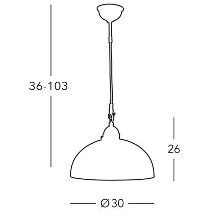 Kolarz 731.30.54 - Lámpara de araña de cable NONNA 1xE27/75W/230V