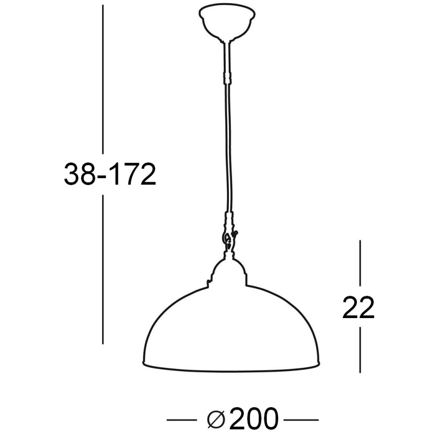 Kolarz 731.30.70 - Lámpara de araña en ristra NONNA 1xE27/75W/230V rojo