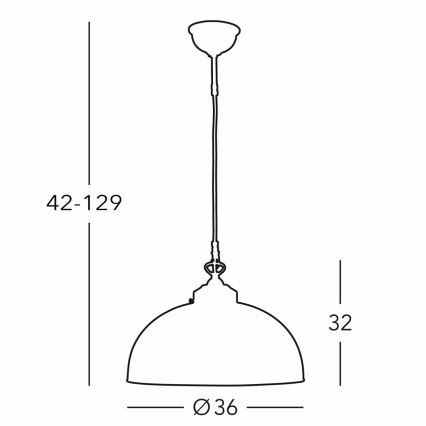 Kolarz 731.32.102 - Lámpara colgante NONNA 1xE27/75W/230V diá. 36 cm ciervo verde