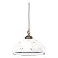 Kolarz 731.32.19 - Lámpara colgante NONNA 1xE27/75W/230V diá. 36 cm azul