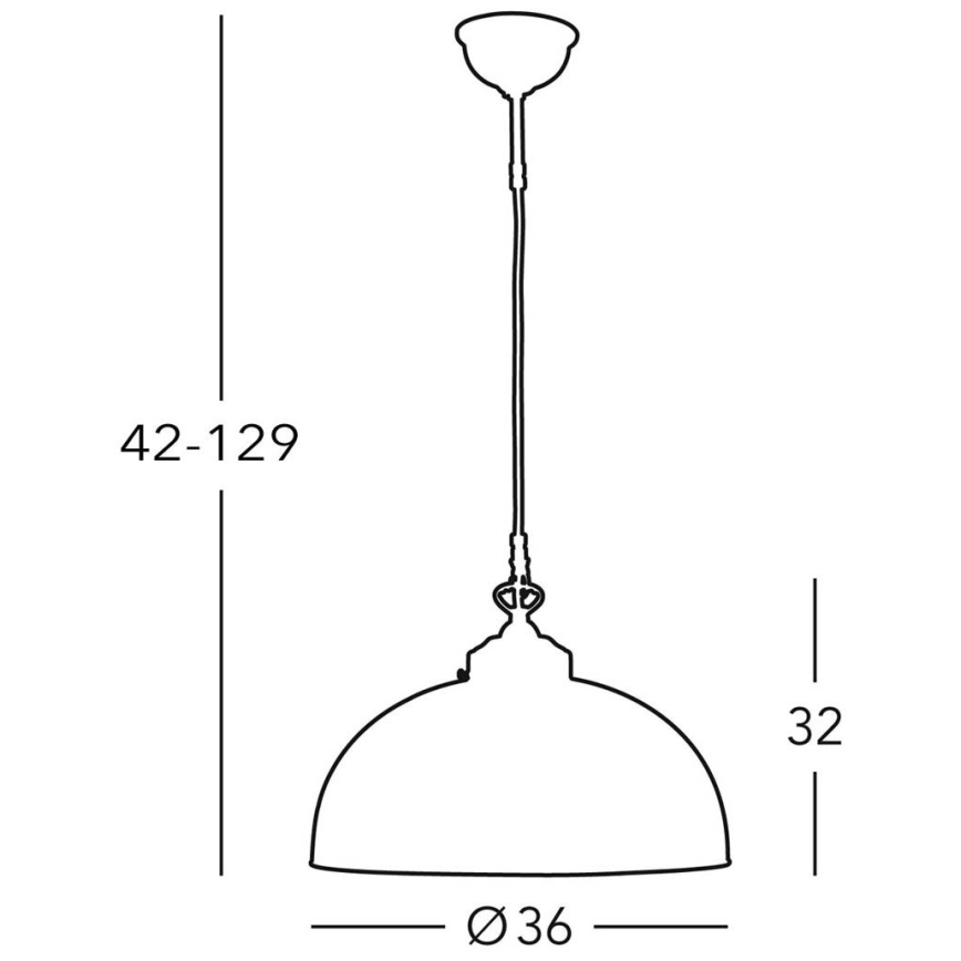 Kolarz 731.32.55 - Lámpara de araña de cable NONNA 1xE27/75W/230V