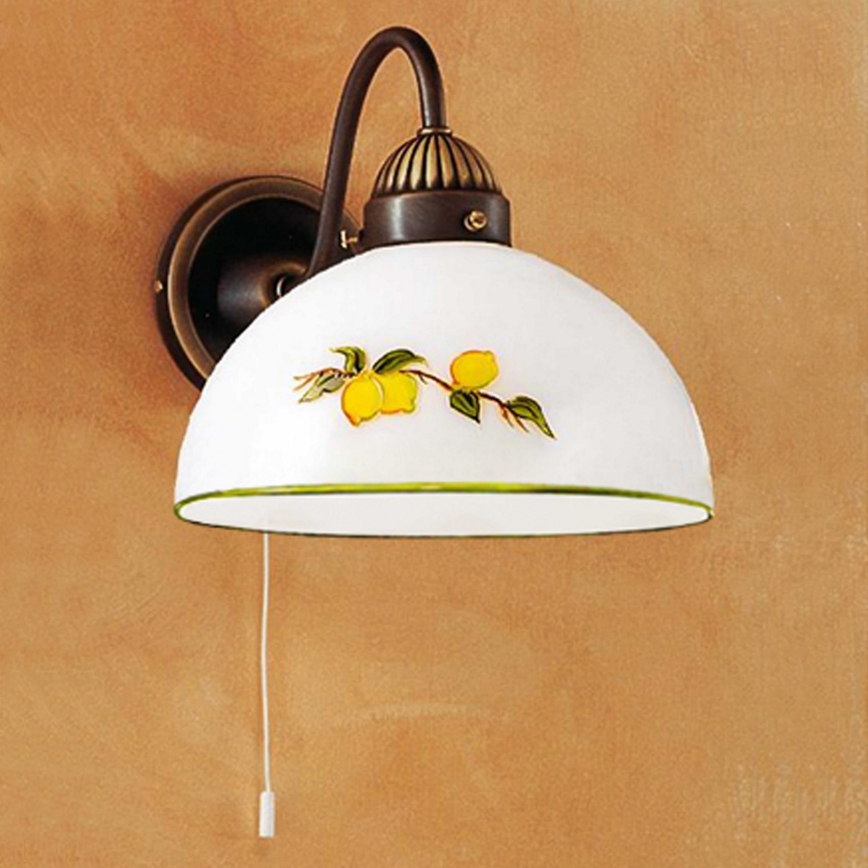Kolarz 731.61.126 - Aplique NONNA 1xE27/75W/230V limones