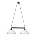 Kolarz 731.82.171 - Lámpara colgante con cable NONNA 2xE27/75W/230V con motivos florales, oro rosa
