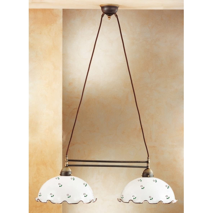 Kolarz 731.82.71 - Lámpara de araña en ristra NONNA 2xE27/75W/230V