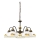 Kolarz 731.85.126 - Lámpara colgante con cadena NONNA 5xE27/75W/230V limones
