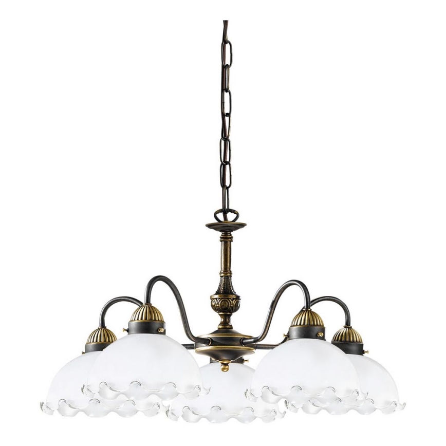 Kolarz 731.85.73 - Lámpara de araña de luces con cadena NONNA 5xE27/75W/230V