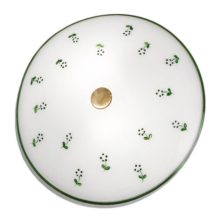 Kolarz 731.U12.4.21 - Plafón NONNA 2xE14/60W/230V diá. 30 cm verde