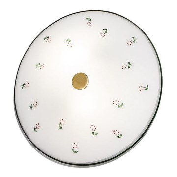 Kolarz 731.U12.4.70 - Lámpara de techo NONNA 2xE14/60W/230V Ø 32 cm verde/latón