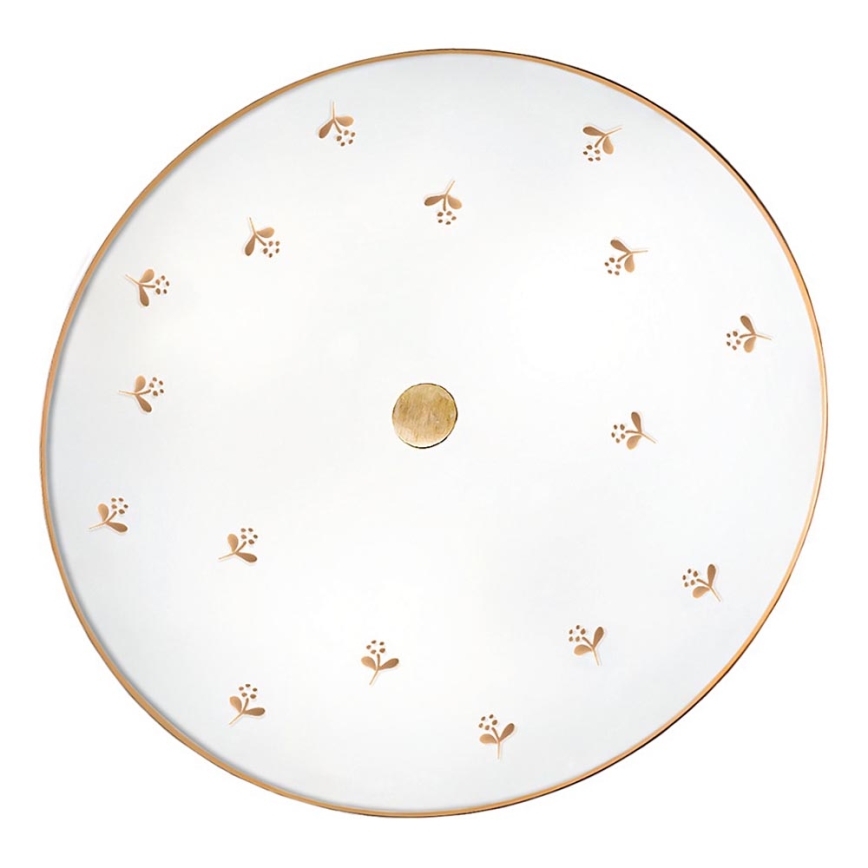 Kolarz 731.U13.4.160 - Aplique de pared NONNA 3xE27/60W/230V Ø 42 cm, diseño floral, acabado en oro rosa