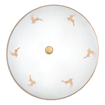 Kolarz 731.U14.4.150 - Aplique de pared NONNA 4xE27/60W/230V Ø 54 cm, acabado en cuerno de ciervo oro rosa