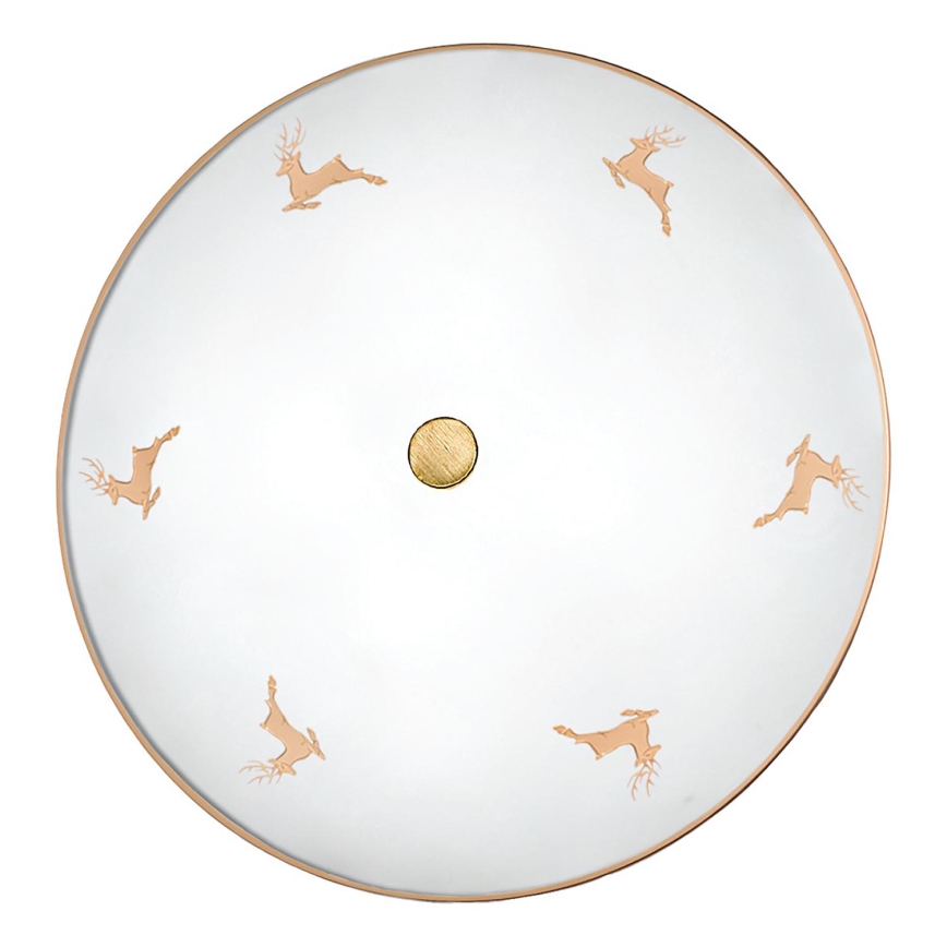 Kolarz 731.U14.4.150 - Aplique de pared NONNA 4xE27/60W/230V Ø 54 cm, acabado en cuerno de ciervo oro rosa