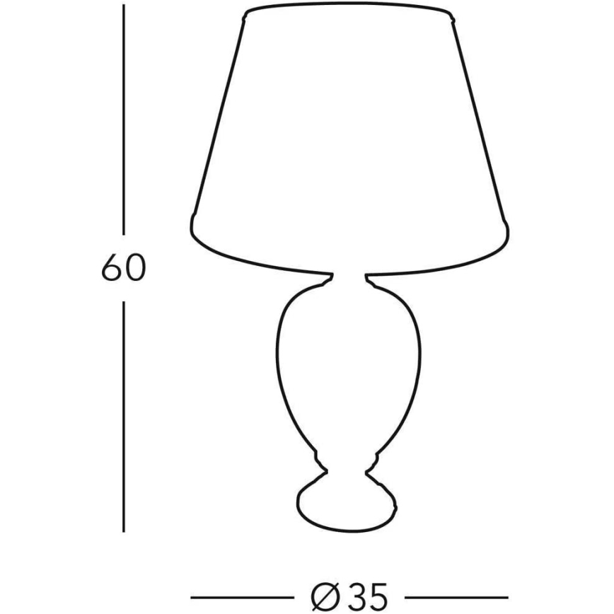 Kolarz 780.70 - Lámpara de mesa GIARDINO 1xE27/100W/230V