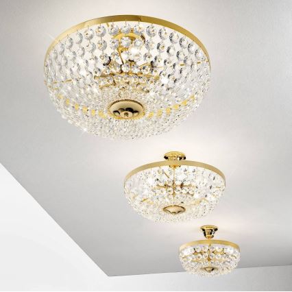 Kolarz 960.16K.3 - Lámpara de araña de cristal VALERIE 6xE14/40W/230V 24K dorado
