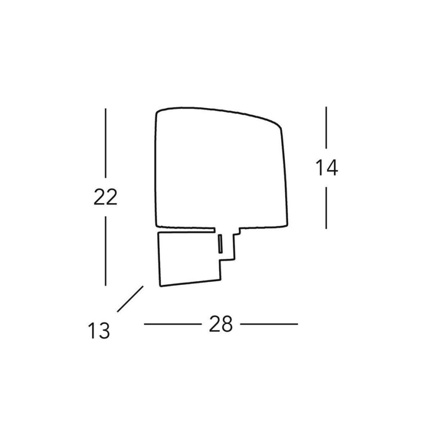 Kolarz A1307.61.6 - Aplique SAND 1x E14/40W/230V