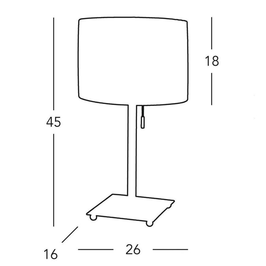 Kolarz A1307.71.7 - Lámpara de mesa SAND 1x E27/60W/230V