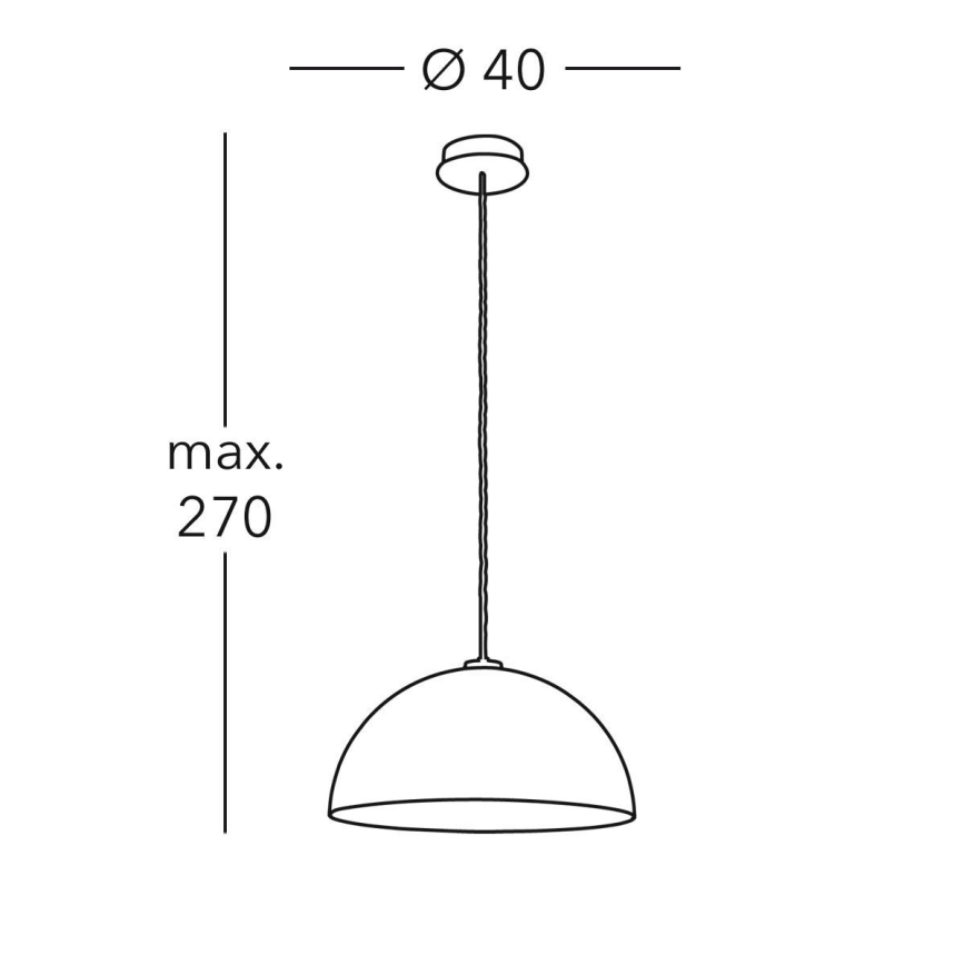 Kolarz A1339.31.Wm.VinAg/40 - Lámpara de araña en cadena CULT 1xE27/100W/230V d. 40 cm plata