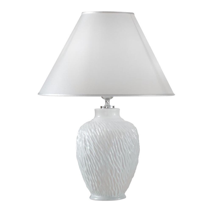 Kolarz A1340.70 - Lámpara de mesa CHIARA 1xE27/100W/230V blanco diámetro 30 cm