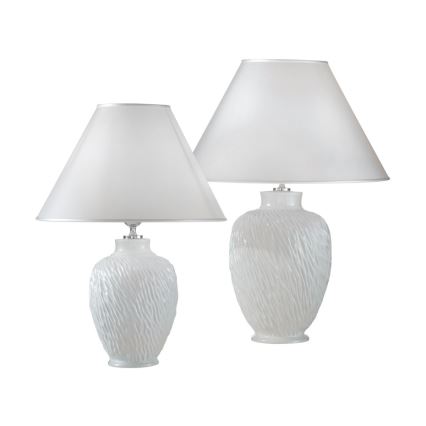 Kolarz A1340.70 - Lámpara de mesa CHIARA 1xE27/100W/230V blanco diámetro 30 cm