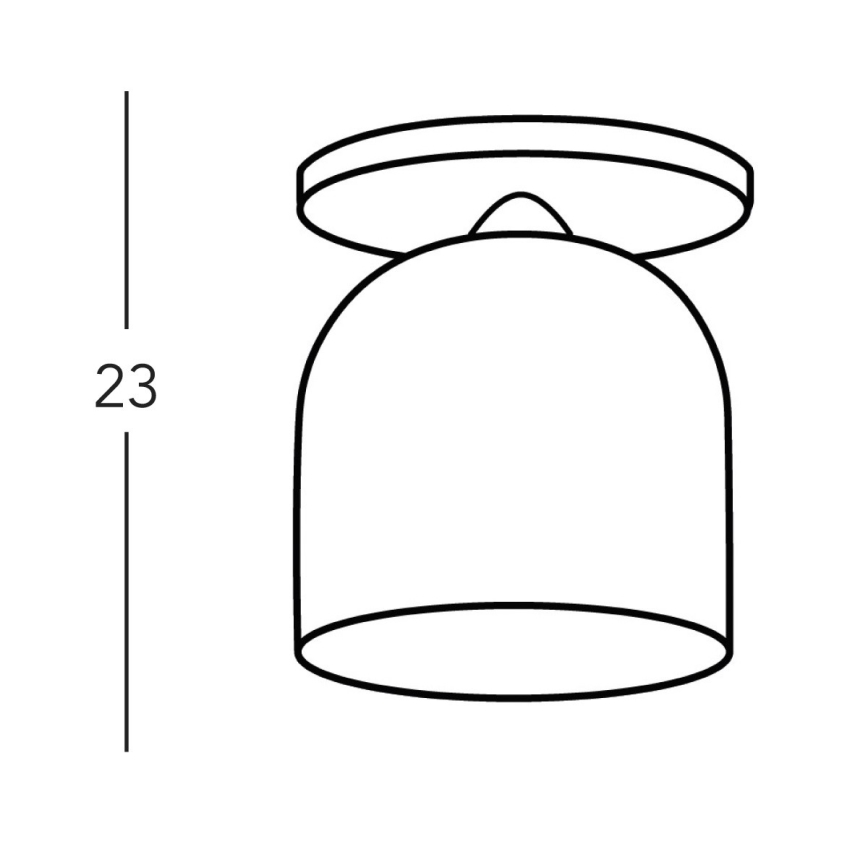 Kolarz A1352.11.Gr.100 - Lámpara de techo NONNA 1xE27/60W/230V ciervo roble/blanco/gris