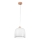 Kolarz A1352.31.Gr - Lámpara colgante NONNA 1xE27/60W/230V roble/blanco/gris