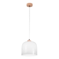 Kolarz A1352.31.W - Lámpara colgante NONNA 1xE27/60W/230V roble/blanco