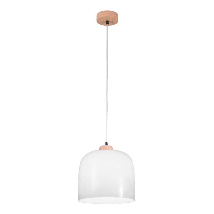 Kolarz A1352.31.W - Lámpara colgante NONNA 1xE27/60W/230V roble/blanco