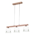 Kolarz A1352.83.G.100 - Lámpara colgante NONNA 3xE27/60W/230V ciervo roble/blanco/verde
