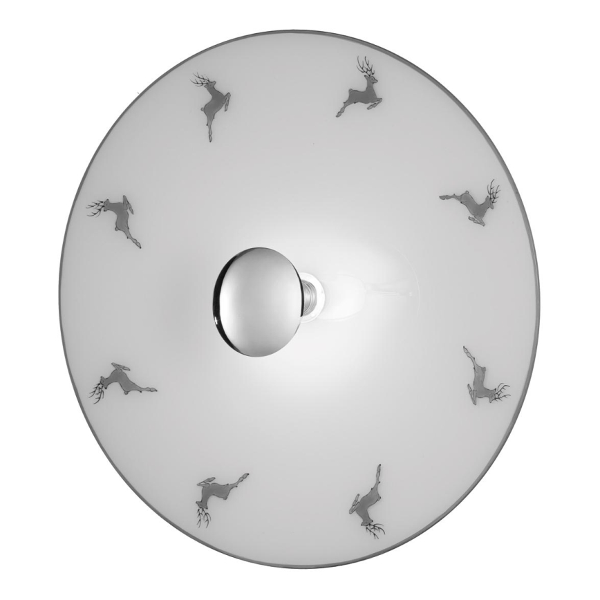 Kolarz A1353.61.XL.5.Gr.100 - Aplique NONNA 1xE27/100W/230V ciervo gris