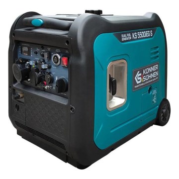 Könner & Söhnen 13046 - Generador inverter de gas y gasolina KS 5500iEG S 5500W