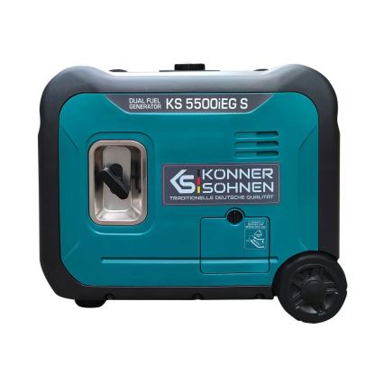 Könner & Söhnen 13046 - Generador inverter de gas y gasolina KS 5500iEG S 5500W