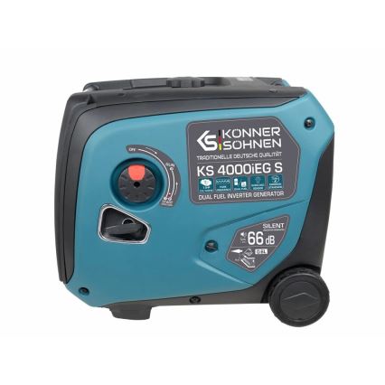 Könner & Söhnen 5106 - Generador eléctrico inversor de gas y gasolina KS 4000iEG S 4000W