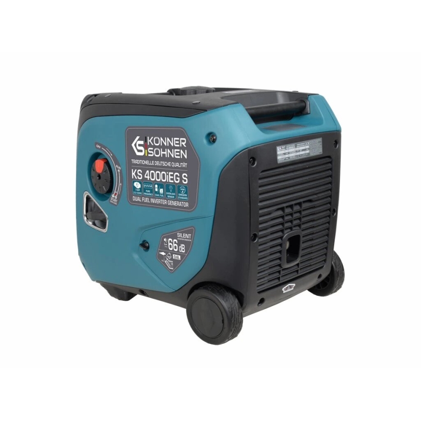 Könner & Söhnen 5106 - Generador eléctrico inversor de gas y gasolina KS 4000iEG S 4000W