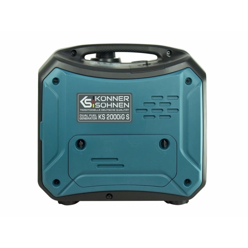 Könner & Söhnen KS7869 - Generador eléctrico inversor de gas y gasolina KS 2000iG S 2000W