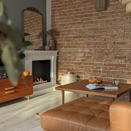 Kratki - Chimenea BIO 97,9x115 cm 3kW blanco