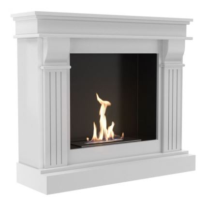 Kratki - Chimenea BIO 97,9x115 cm 3kW blanco