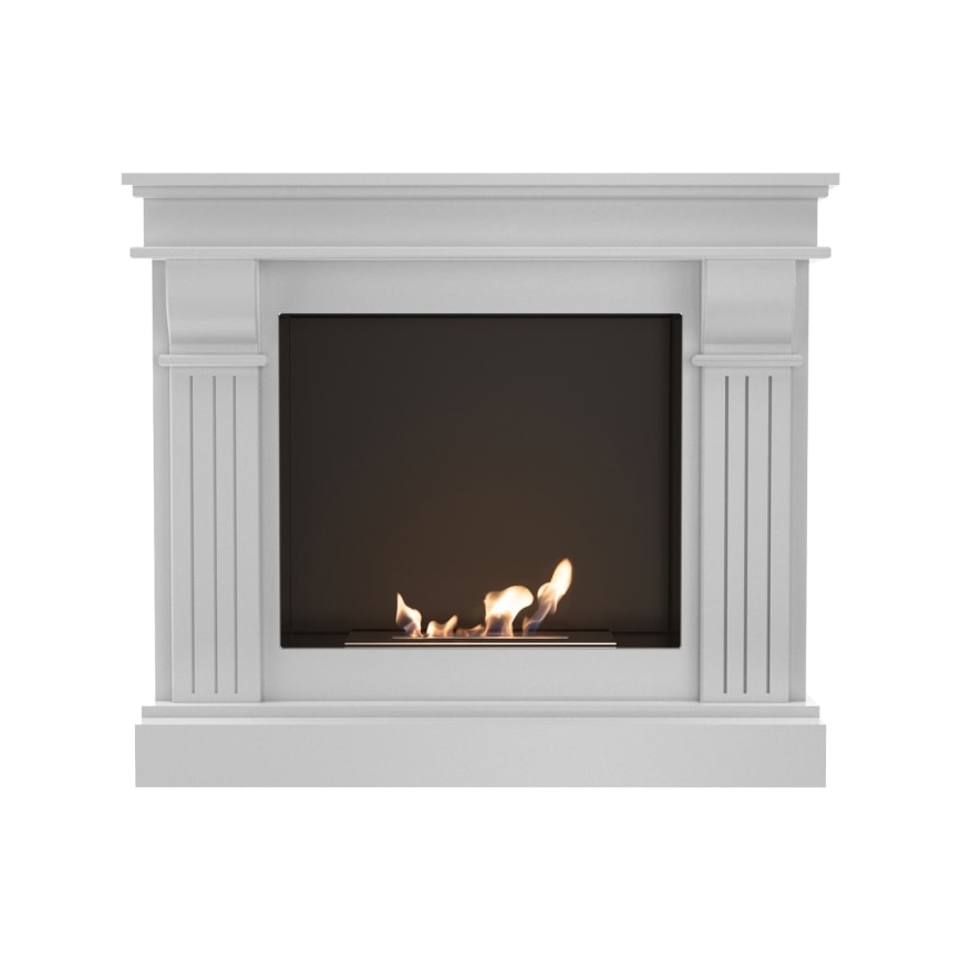 Kratki - Chimenea BIO 97,9x115 cm 3kW blanco