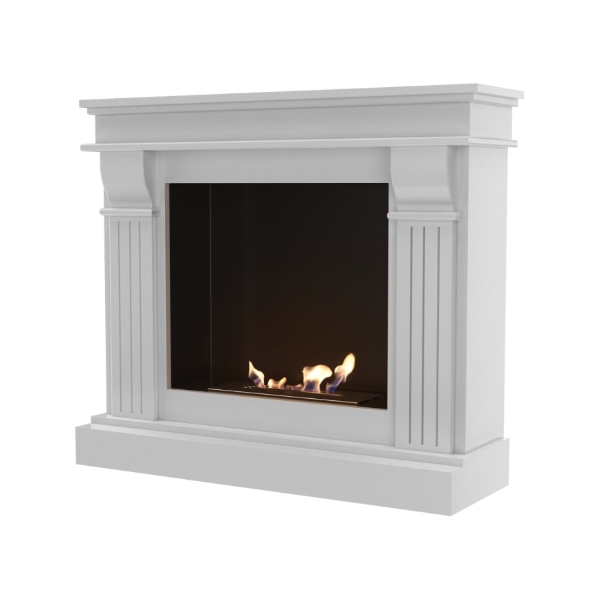 Kratki - Chimenea BIO 97,9x115 cm 3kW blanco