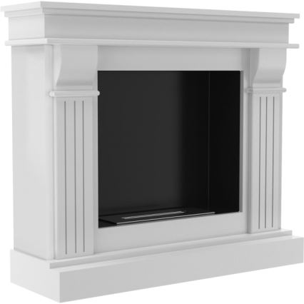 Kratki - Chimenea BIO 97,9x115 cm 3kW blanco